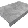 Rebated pool coping tile in pearl grey limestone